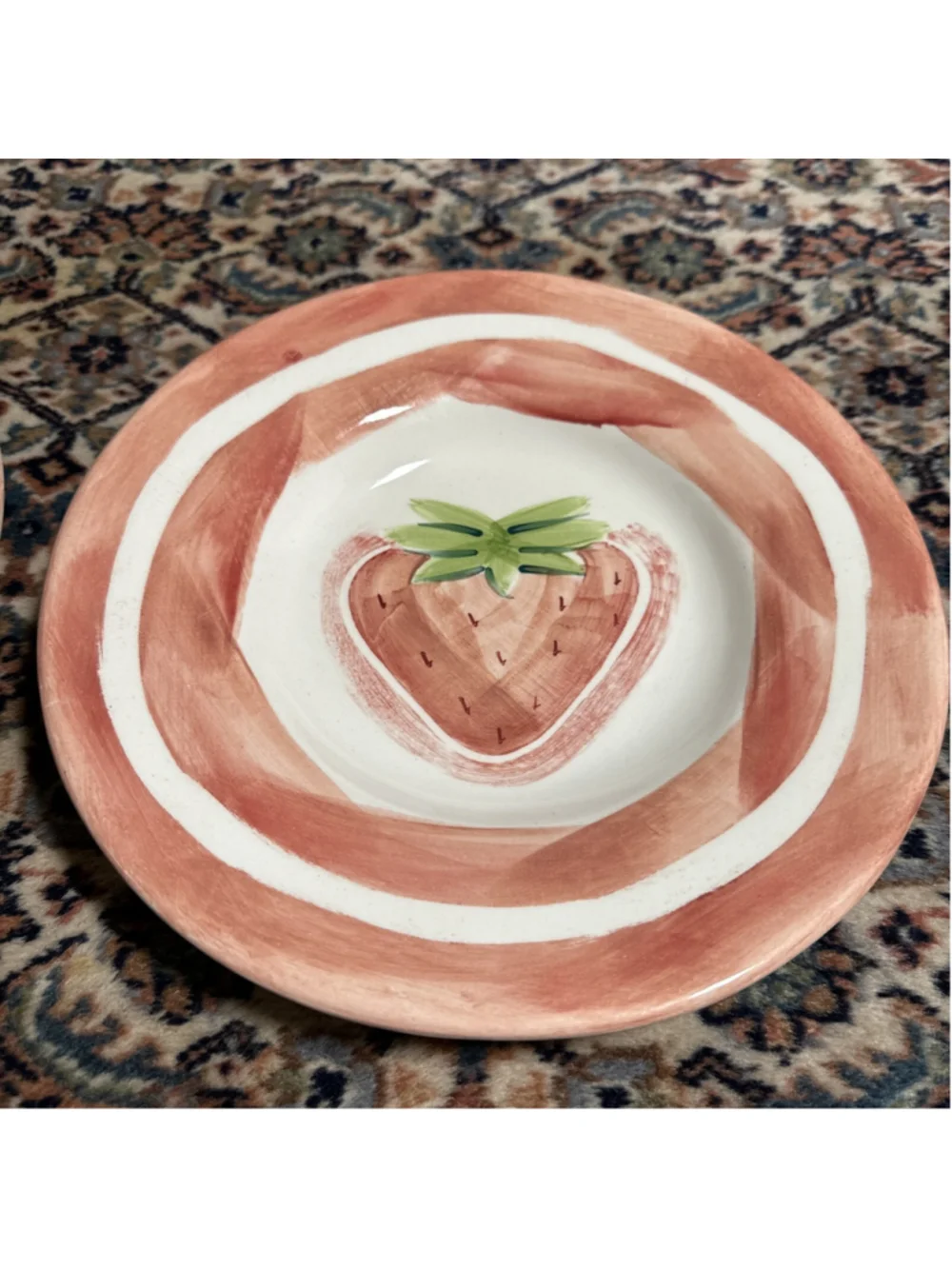 Pottery Barn Salad Bowl Mexican Pottery Strawberry 10” Serving Bowls Set Of 12